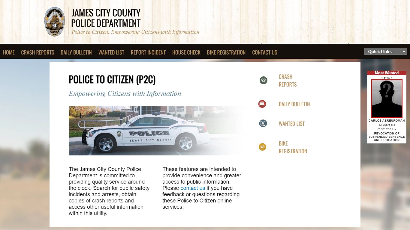 James City County Police Dept., VA P2C
