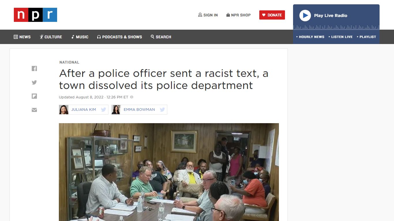 Vincent, Alabama, disbands its police after an officer sent a racist ...